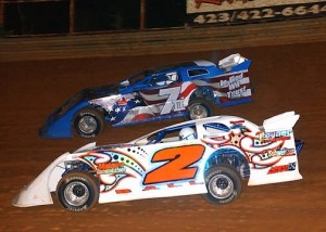 (6-25-11)Dale Ball (No. 2) Jerry Broyles (No. 72) - Crate Late Model Action