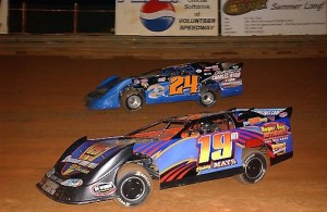 (7-22-11) Bobby Mays No. 19m - Tim Byrd No. 24 - Crate Late Model