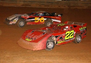 (7-22-11) Rick Shelton No. 22 - Hugh Scalf No. 56 - Crate Late Model