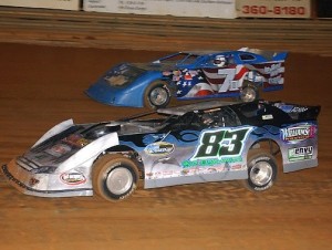 (8-25-11) Jensen Ford No. 83 - Jerry Broyles No. 71 - Crate Late Model