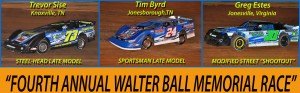 (5-9-15) Fourth Annual Walter Ball Memorial - Race Winners