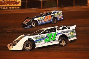 (7-11-15) Greg Estes #31 - Cory Hedgecock #23 (Steel Head Late Model)